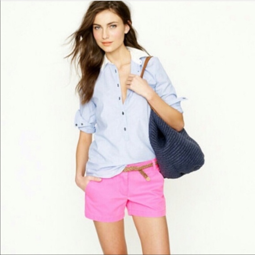 J. Crew Hot Pink Broken-In Chino Short
